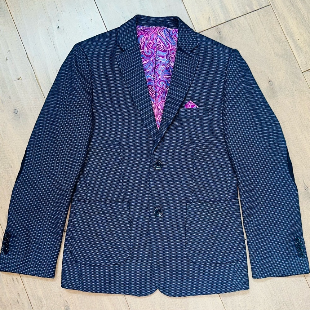 Isaac Mizrahi boys wool blen sports coat, Size 12